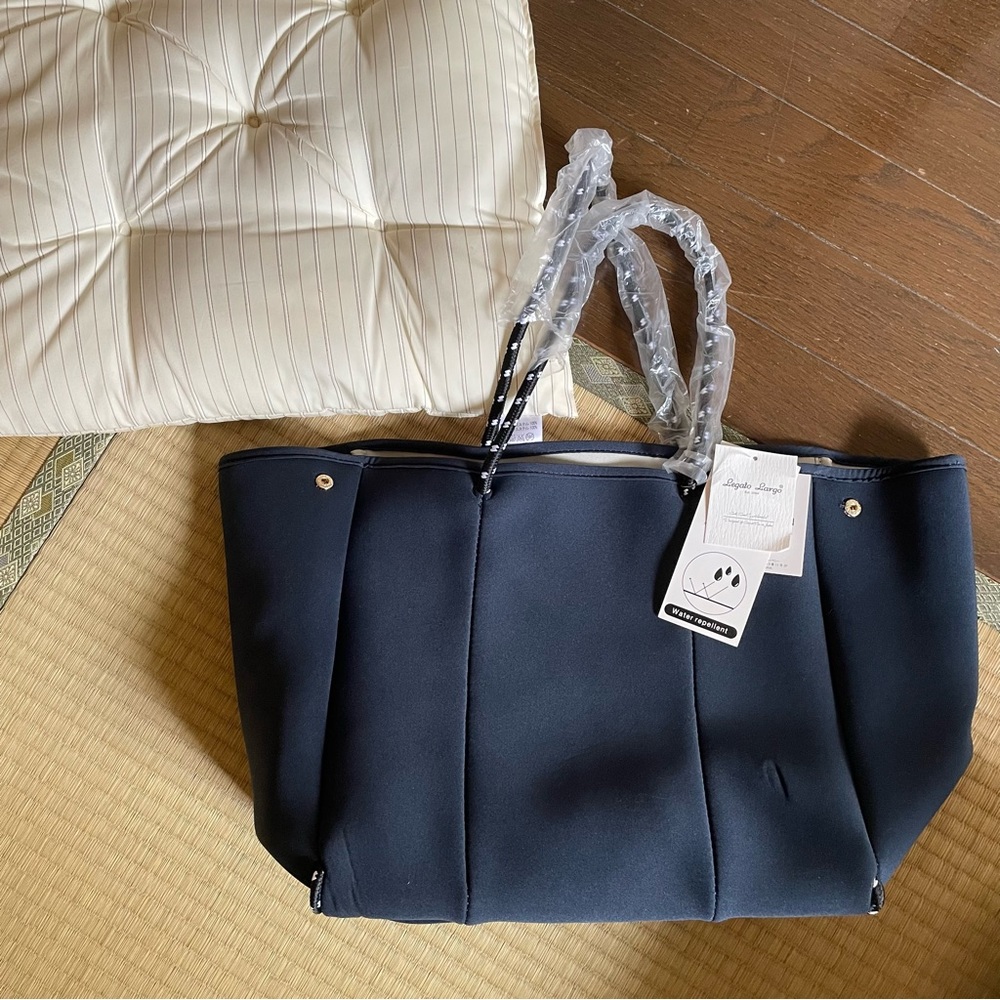 NEW jumbo navy blue tote bag !!